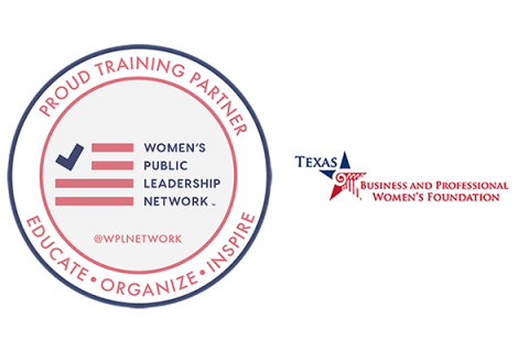 Logos: Women's Public Leadership Network and Texas Business and Professional Women's Foundation