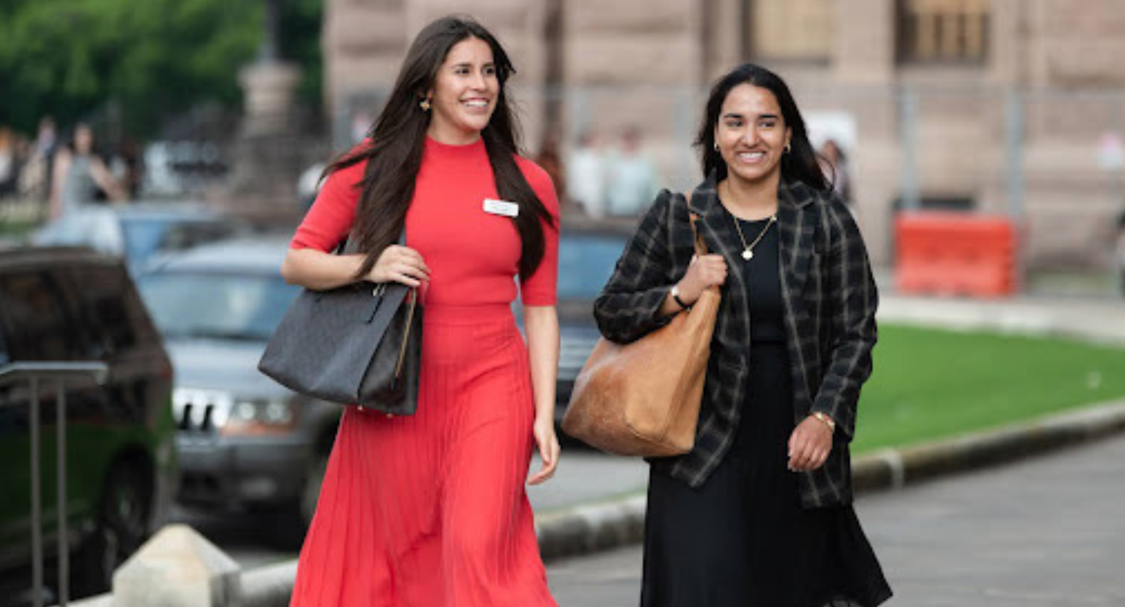 Students at the LBJ Women's Campaign School visit the Texas Capitol in Austin.