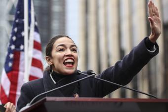 Rep. Alexandria Ocasio-Cortez (D-N.Y.) at the Women's March on NYC 2019 / Credit: Dimitri Rodriguez_Flickr_cc2.0
